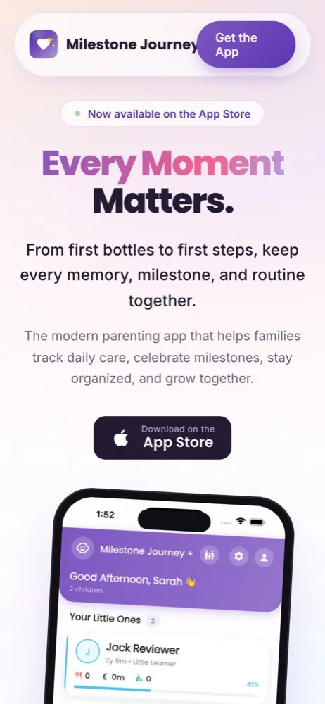 Milestone Journey+ on a phone