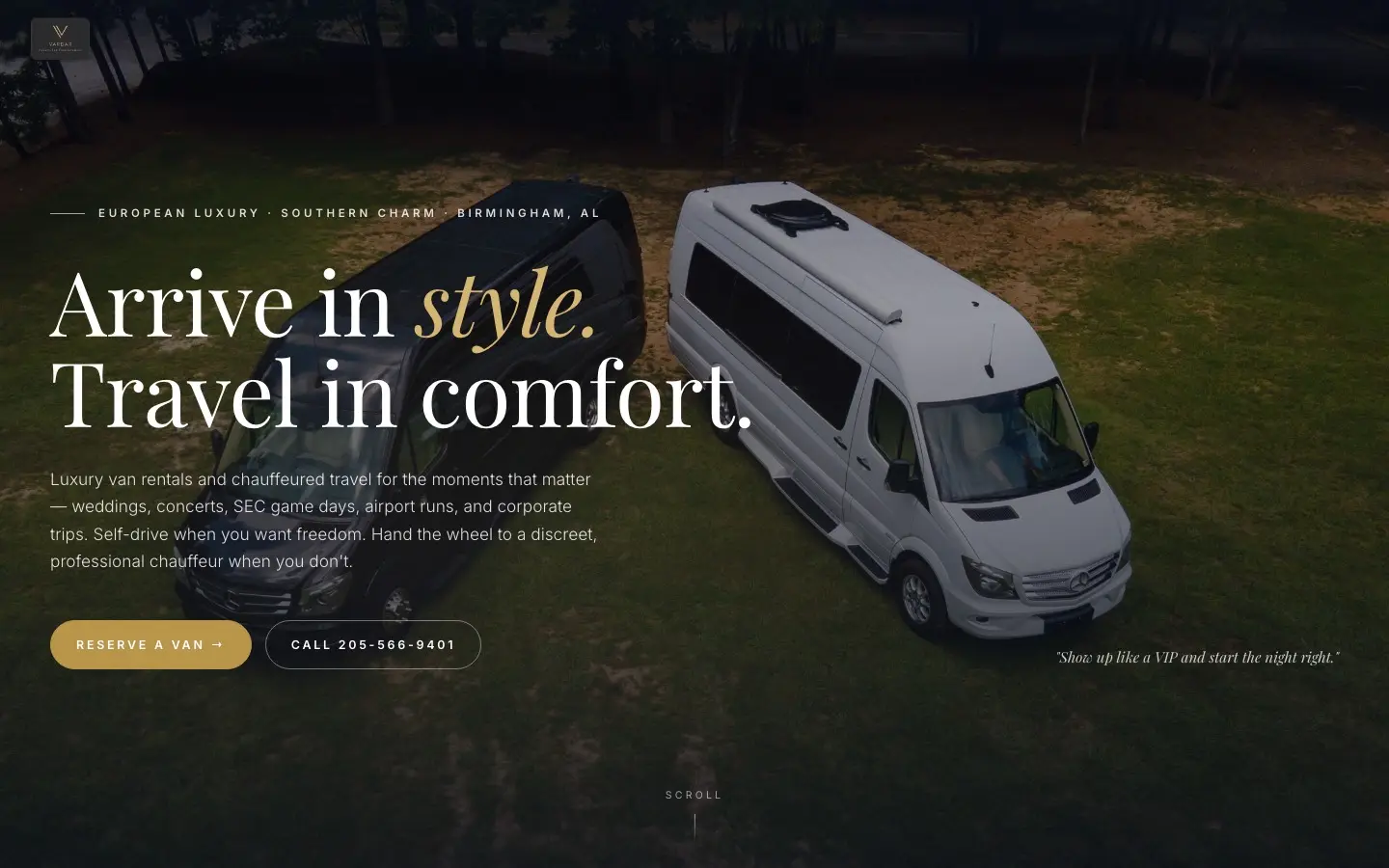 Vardar Transportation homepage